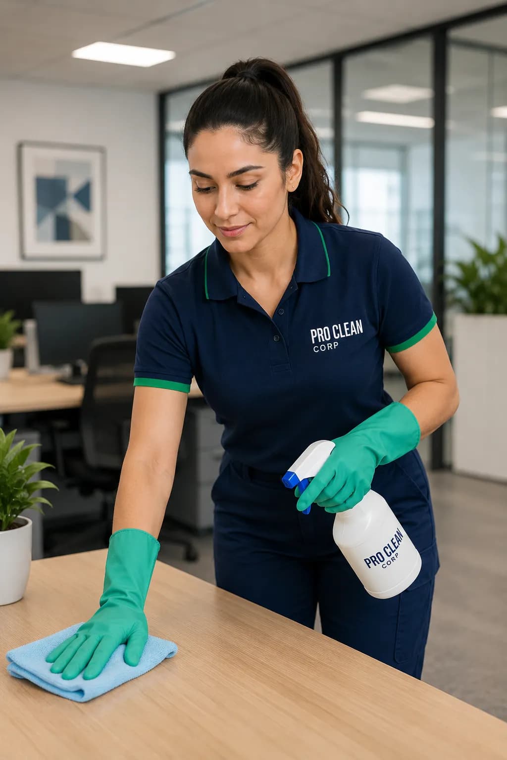 Professional commercial cleaning team in Alexandria